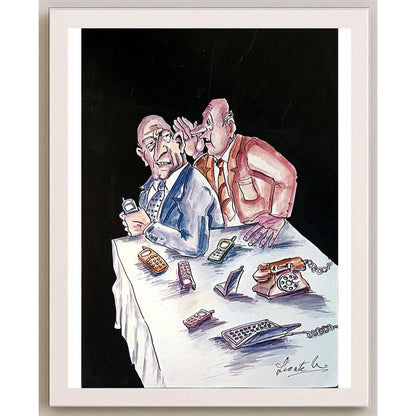 Leonte Nastase 29x21cm Orijinal Karikatür BOD05385