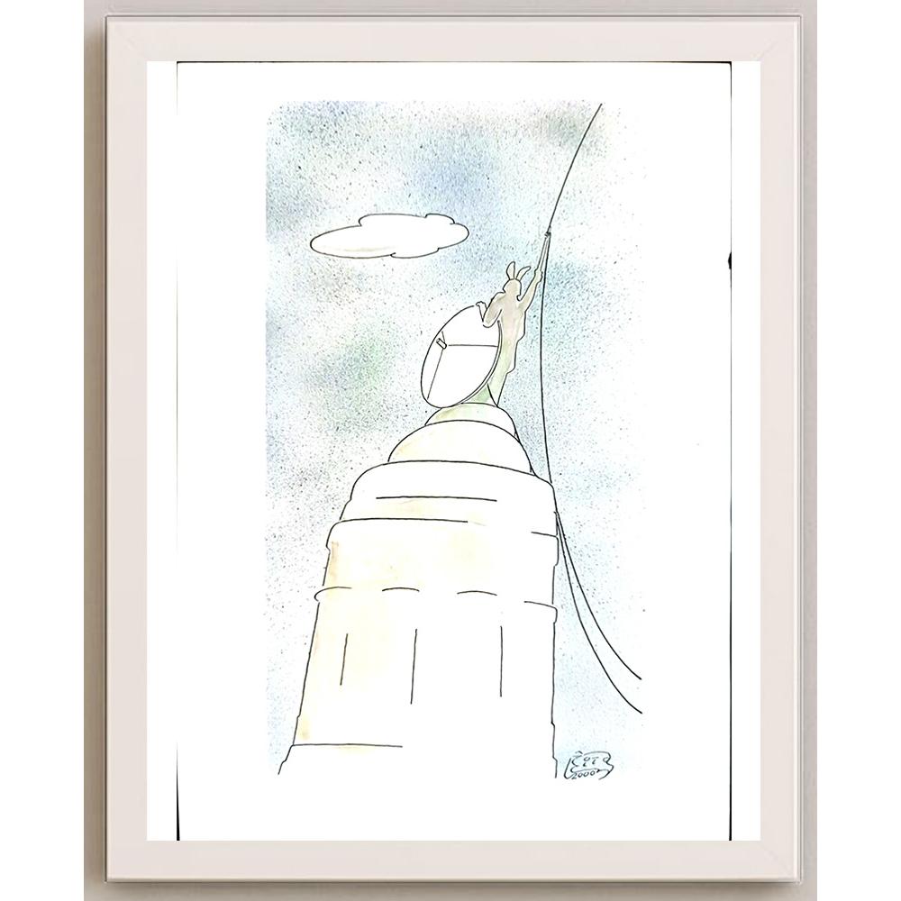 Vitalij Koryako 29x21cm Orijinal Karikatür BOD05387