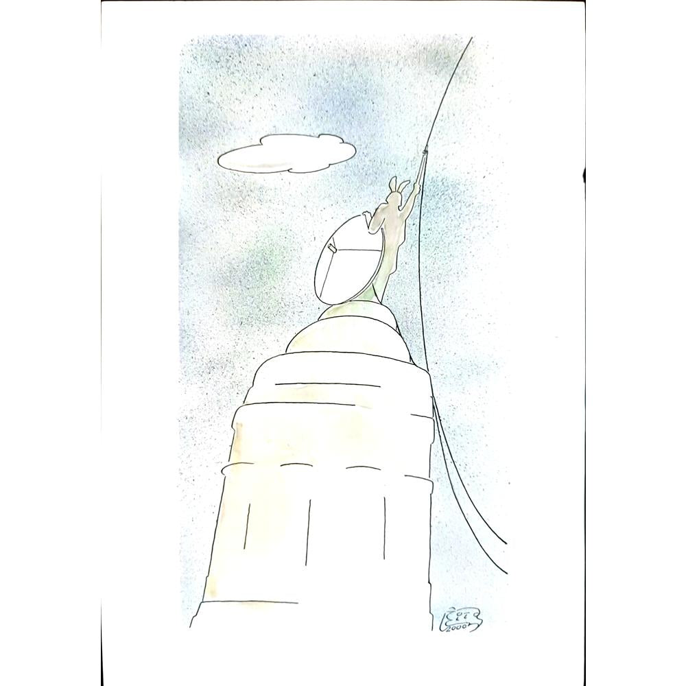 Vitalij Koryako 29x21cm Orijinal Karikatür BOD05387