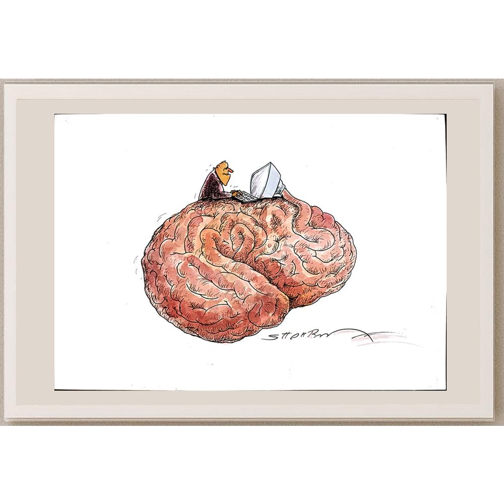 Shahram Rezaei 29x21cm Orijinal Karikatür BOD05388