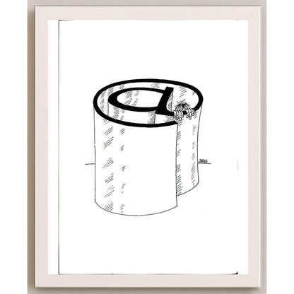 Winfried Besslich 29x21cm Orijinal Karikatür BOD05391