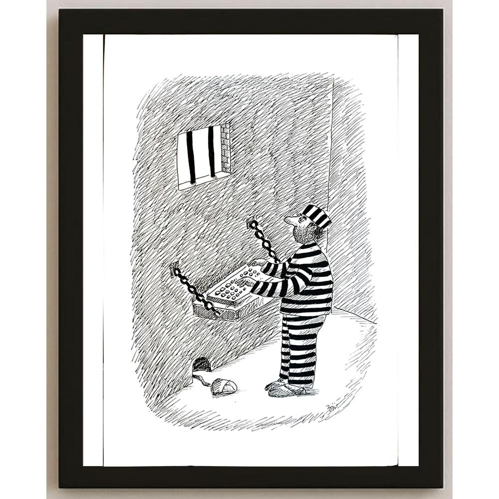 Masoud Ziaei Zardkhashosei 29x21cm Orijinal Karikatür BOD05394
