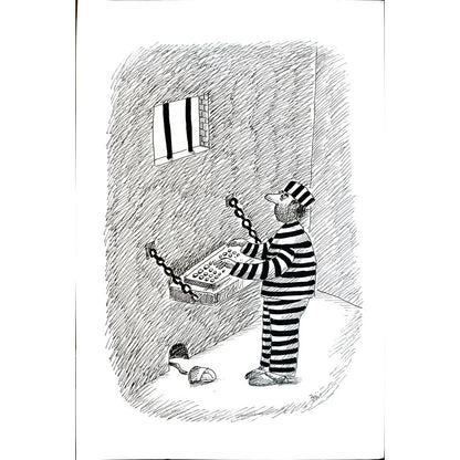 Masoud Ziaei Zardkhashosei 29x21cm Orijinal Karikatür BOD05394