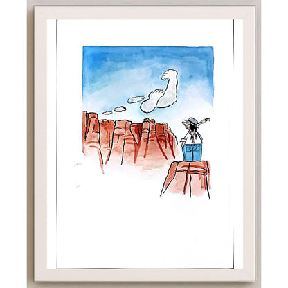 Milan Litovsky 29x21cm Orijinal Karikatür BOD05396