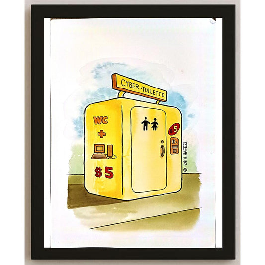 Nader Hafezi 29x21cm Orijinal Karikatür BOD05400