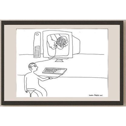 Zlatko Krstevski 29x21cm Orijinal Karikatür BOD05401