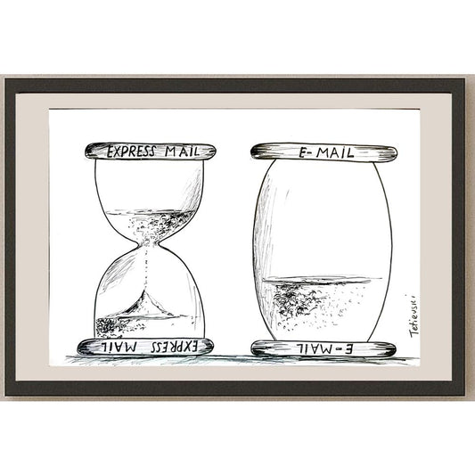 Michael Tetievski 29x21cm Orijinal Karikatür BOD05407