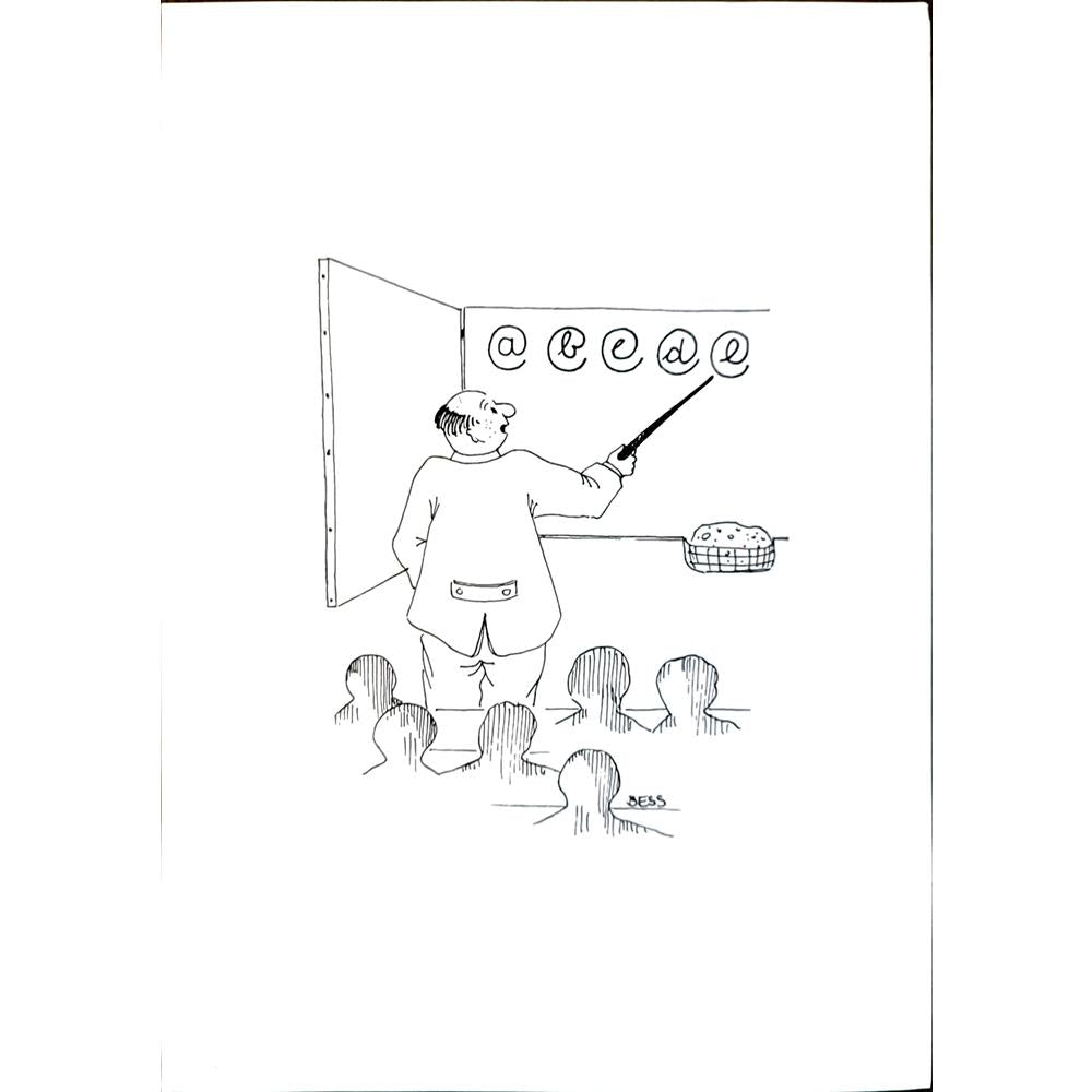 Winfried Besslich 29x21cm Orijinal Karikatür BOD05408