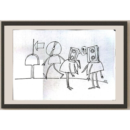 Sun Wanshuai 29x21cm Orijinal Karikatür BOD05409