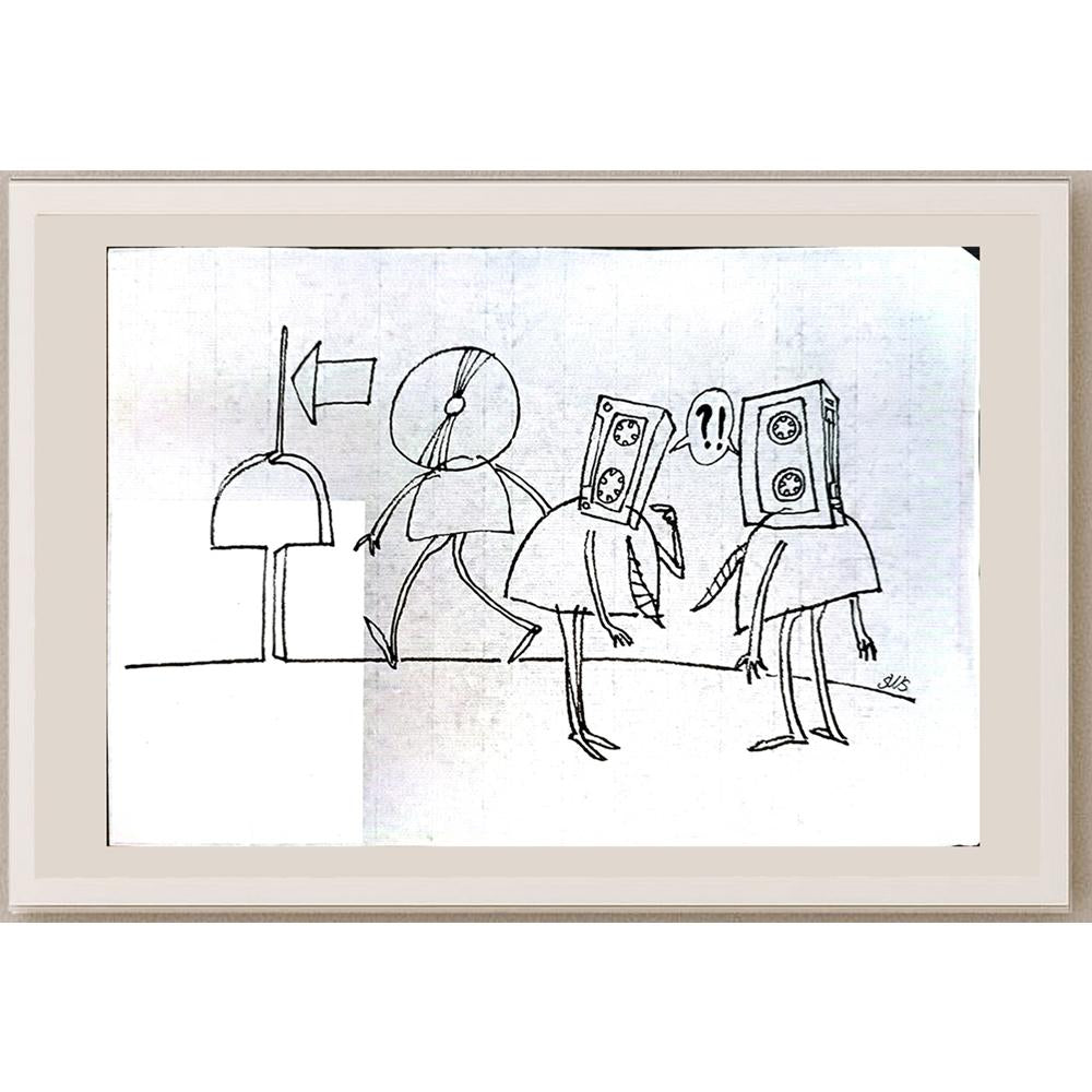 Sun Wanshuai 29x21cm Orijinal Karikatür BOD05409