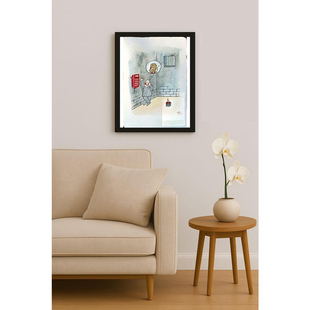 Wang Da Peng 29x21cm Orijinal Karikatür BOD05411