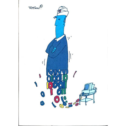 Tomek Woloszyn 29x21cm Orijinal Karikatür BOD05413