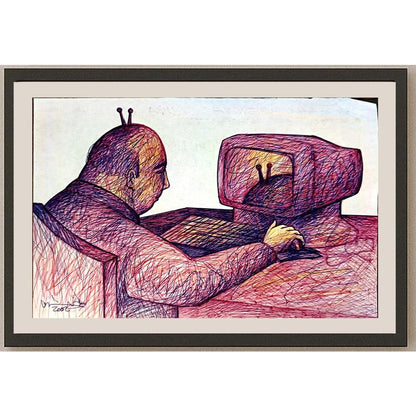 Candido Isidfo Cuenca Fuentes 21x14cm Orijinal Karikatür BOD05414