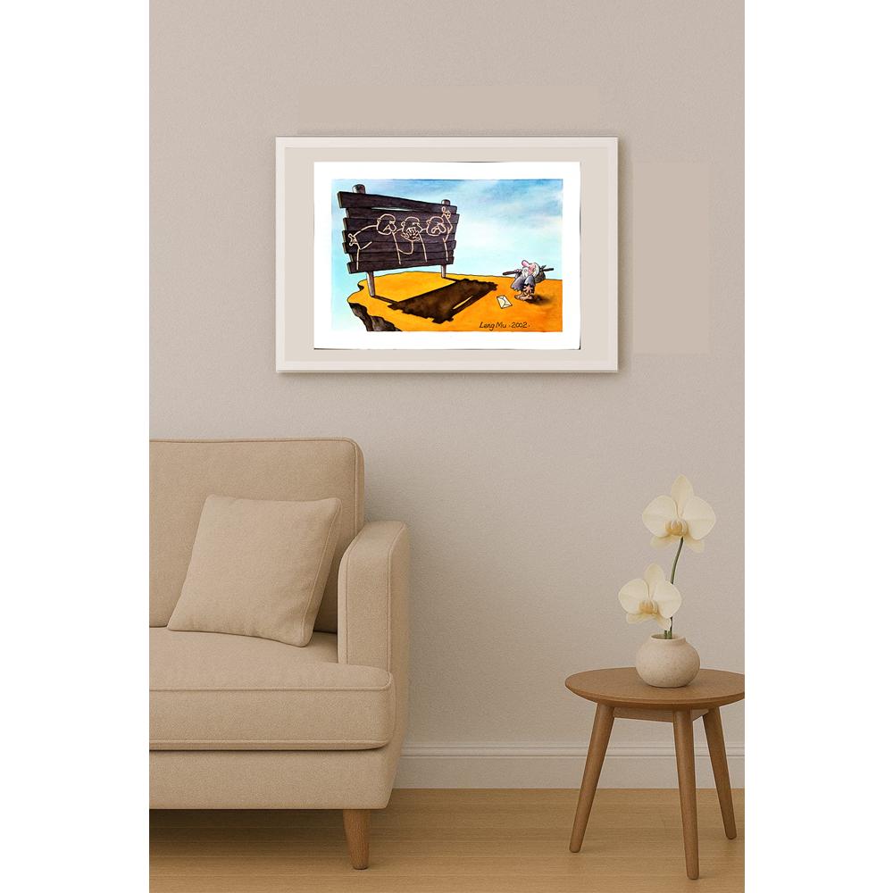 Leng Mu 29x21cm Orijinal Karikatür BOD05416