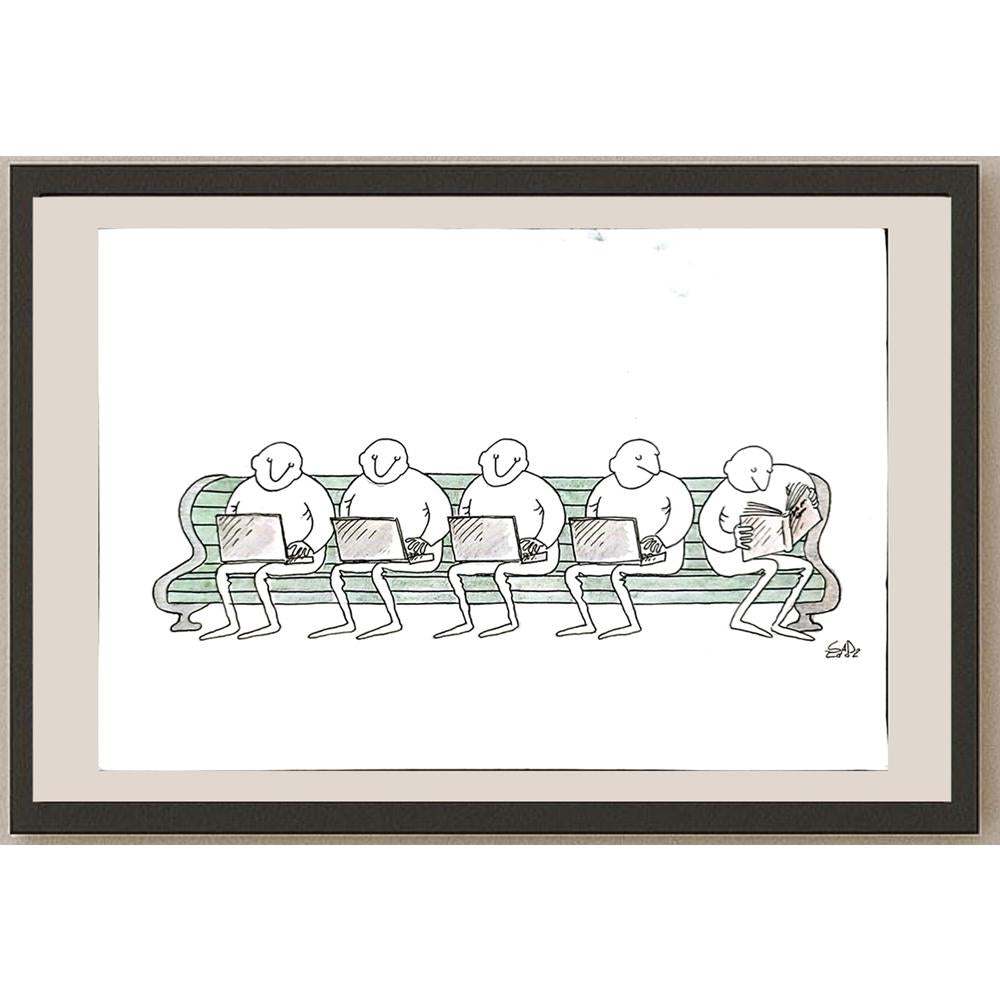 Yury Tylindus 29x21cm Orijinal Karikatür BOD05421