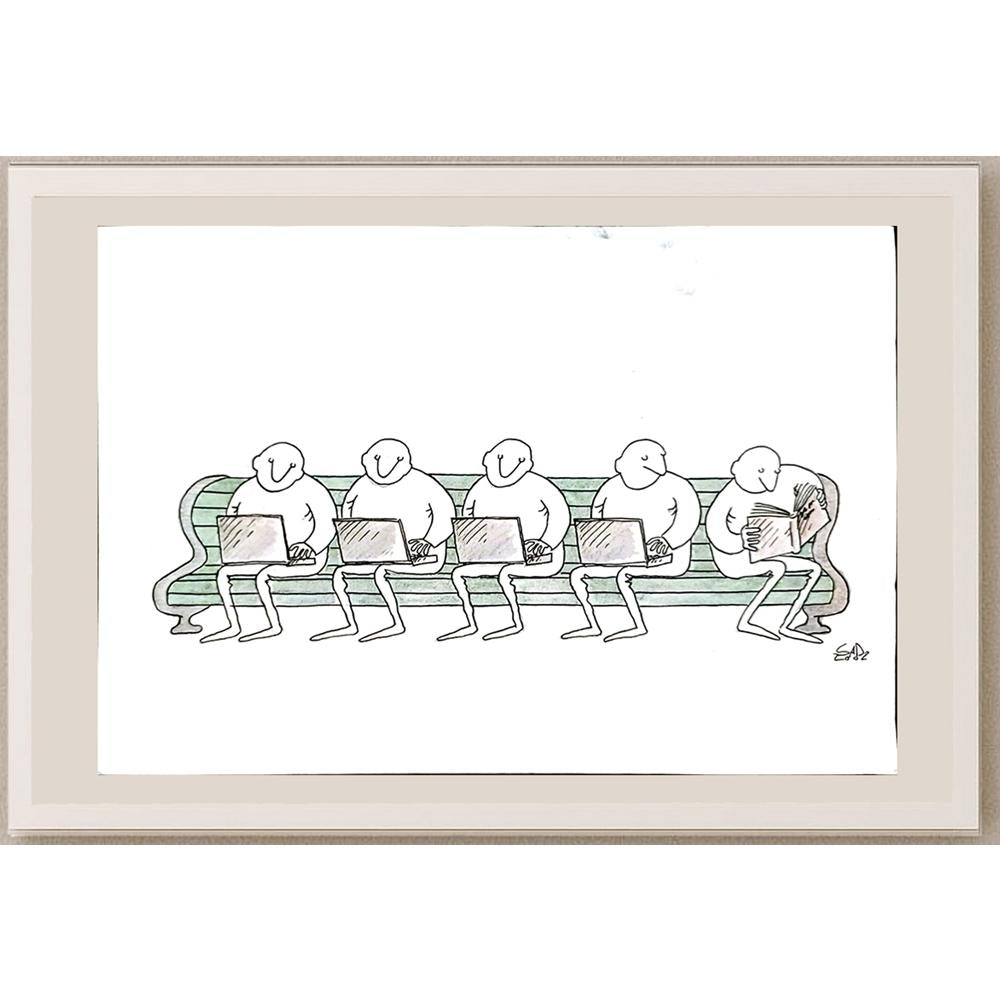 Yury Tylindus 29x21cm Orijinal Karikatür BOD05421
