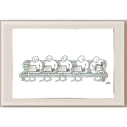 Yury Tylindus 29x21cm Orijinal Karikatür BOD05421