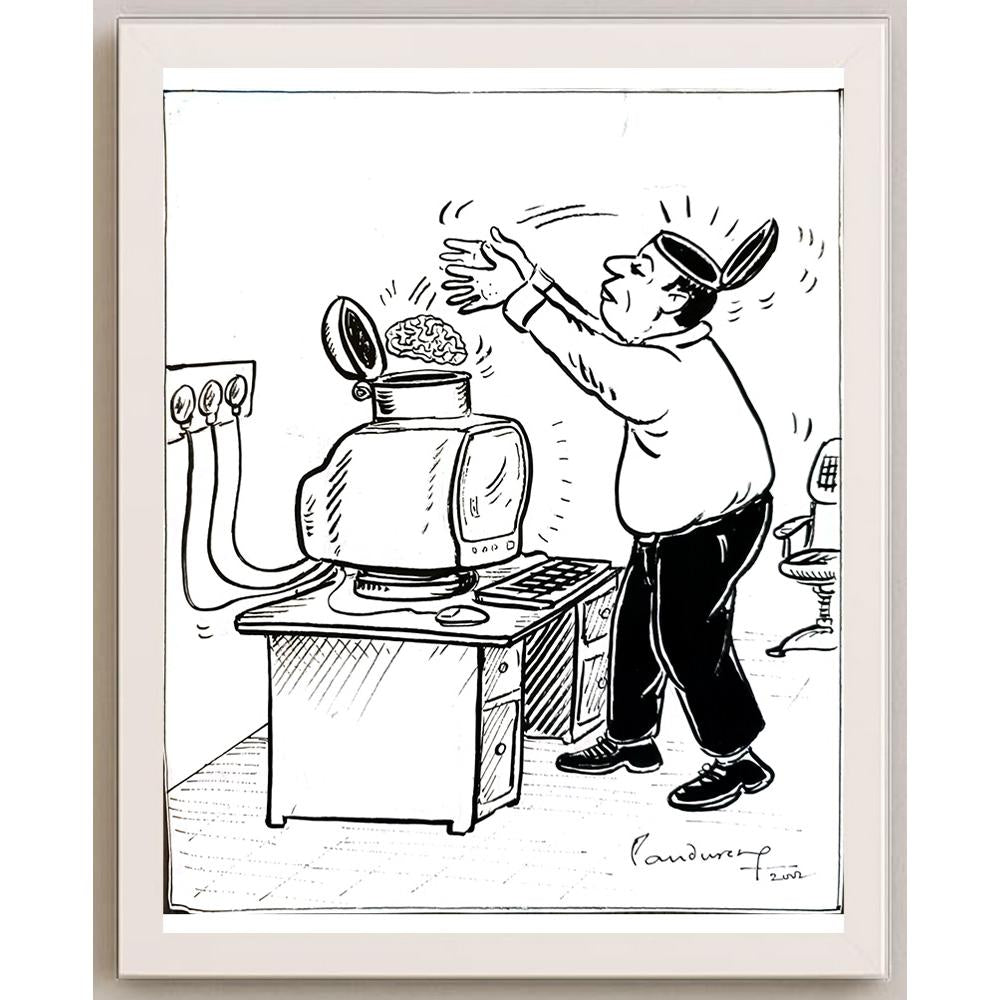 Panduranga Rau 29x21cm Orijinal Karikatür BOD05427