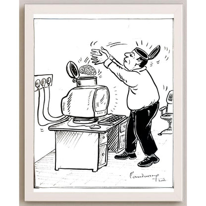 Panduranga Rau 29x21cm Orijinal Karikatür BOD05427