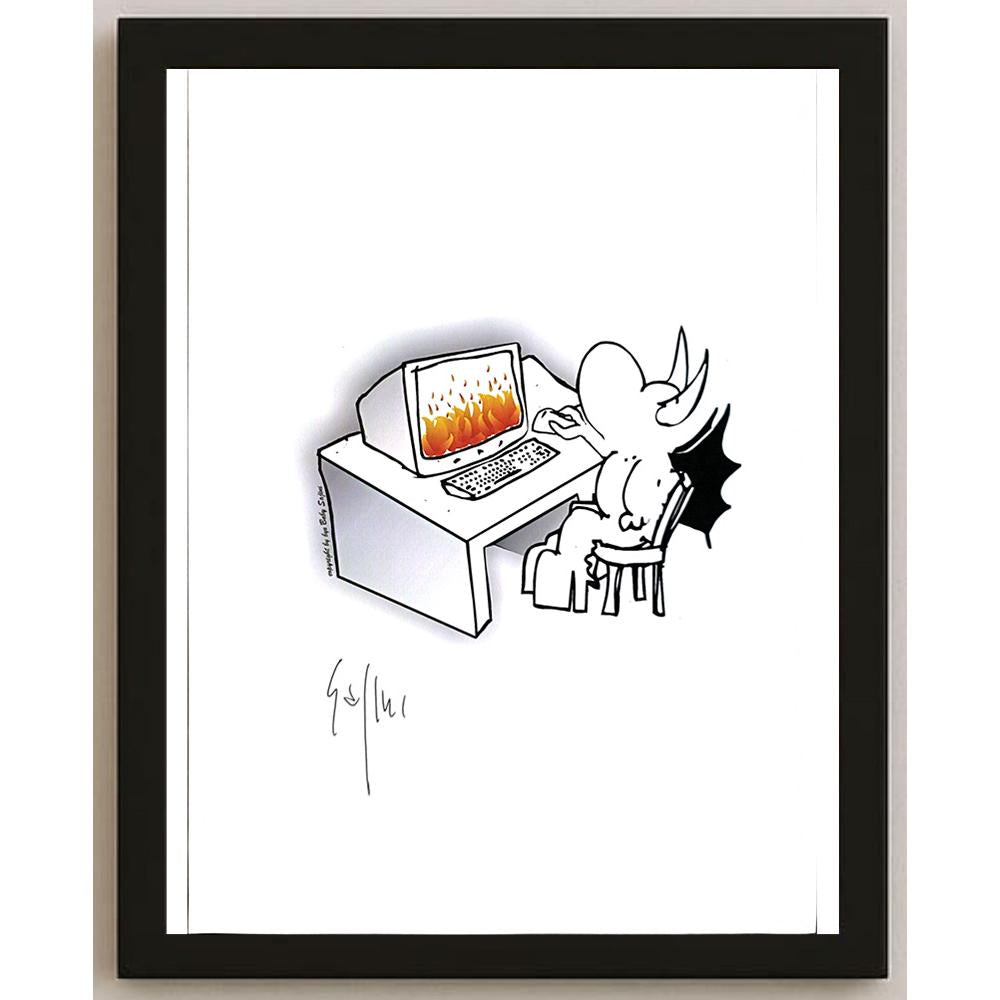 Sajini Ugo Alessandro 29x21cm Orijinal Karikatür BOD05431