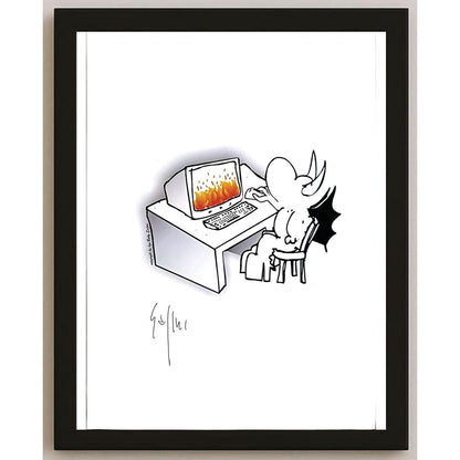 Sajini Ugo Alessandro 29x21cm Orijinal Karikatür BOD05431