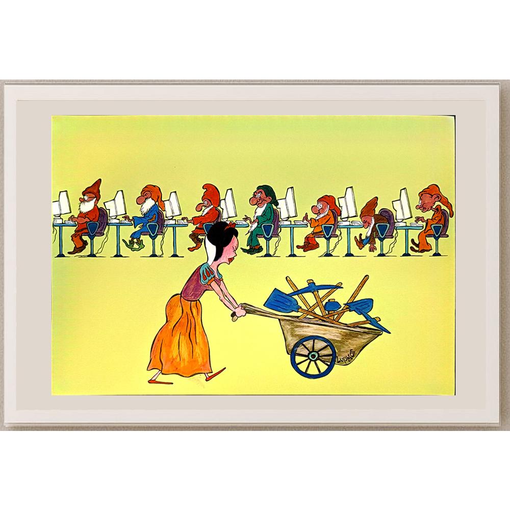 Marian Lupu 29x21cm Orijinal Karikatür BOD05433