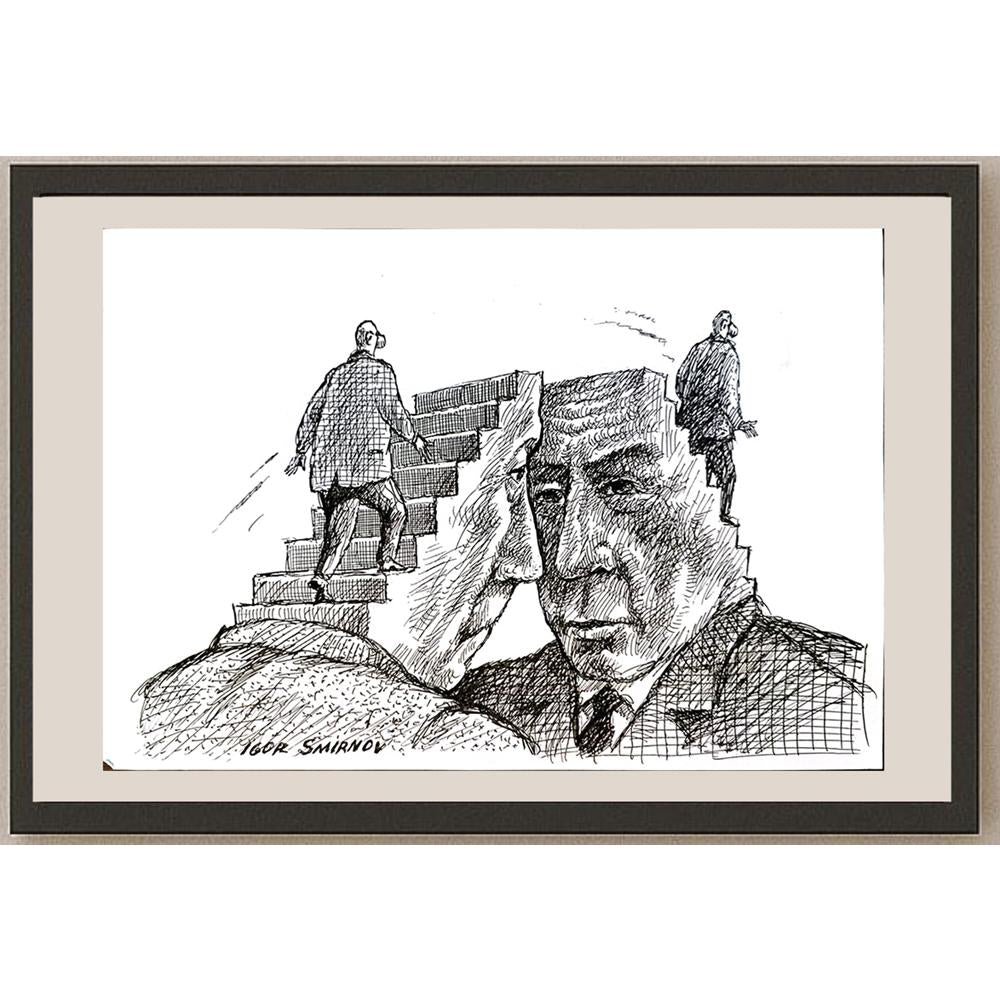 Ivan Smirnov 29x21cm Orijinal Karikatür BOD05440