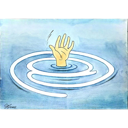 Semerenko Vladimir 29x21cm Orijinal Karikatür BOD05441