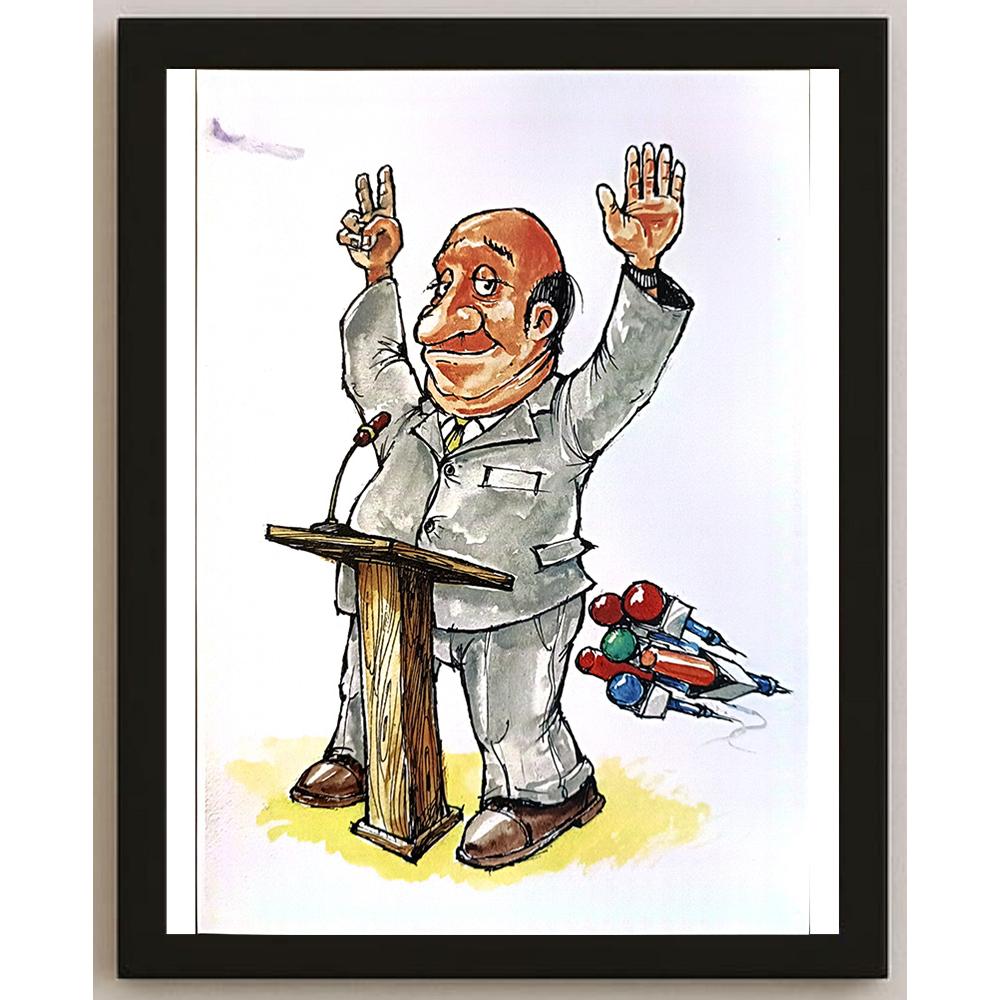 Liviu Stanila 29x21cm Orijinal Karikatür BOD05446