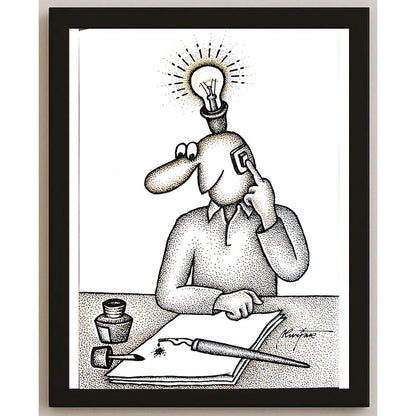 Miodrag Kurjak 29x21cm Orijinal Karikatür BOD05447