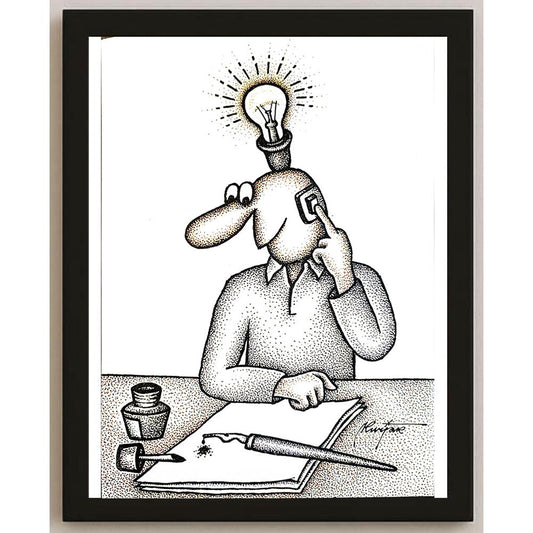 Miodrag Kurjak 29x21cm Orijinal Karikatür BOD05447