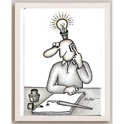 Miodrag Kurjak 29x21cm Orijinal Karikatür BOD05447