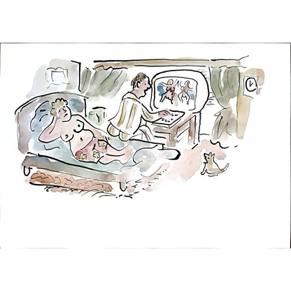 Vladimir Schmid 29x21cm Orijinal Karikatür BOD05454