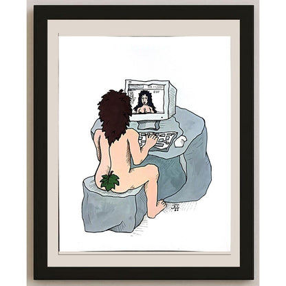 Babak Afsharzadeh 29x21cm Orijinal Karikatür BOD05456