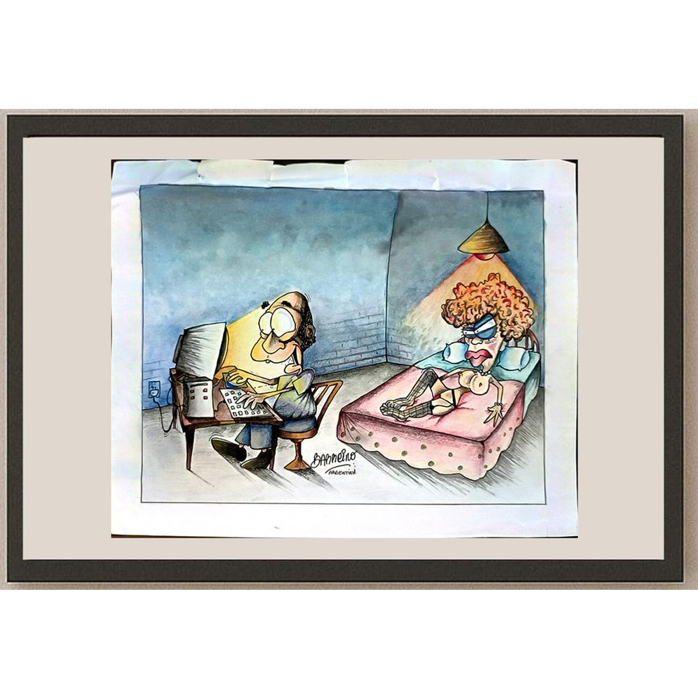 Flavio Fabricio Barreibo 29x21cm Orijinal Karikatür BOD05457