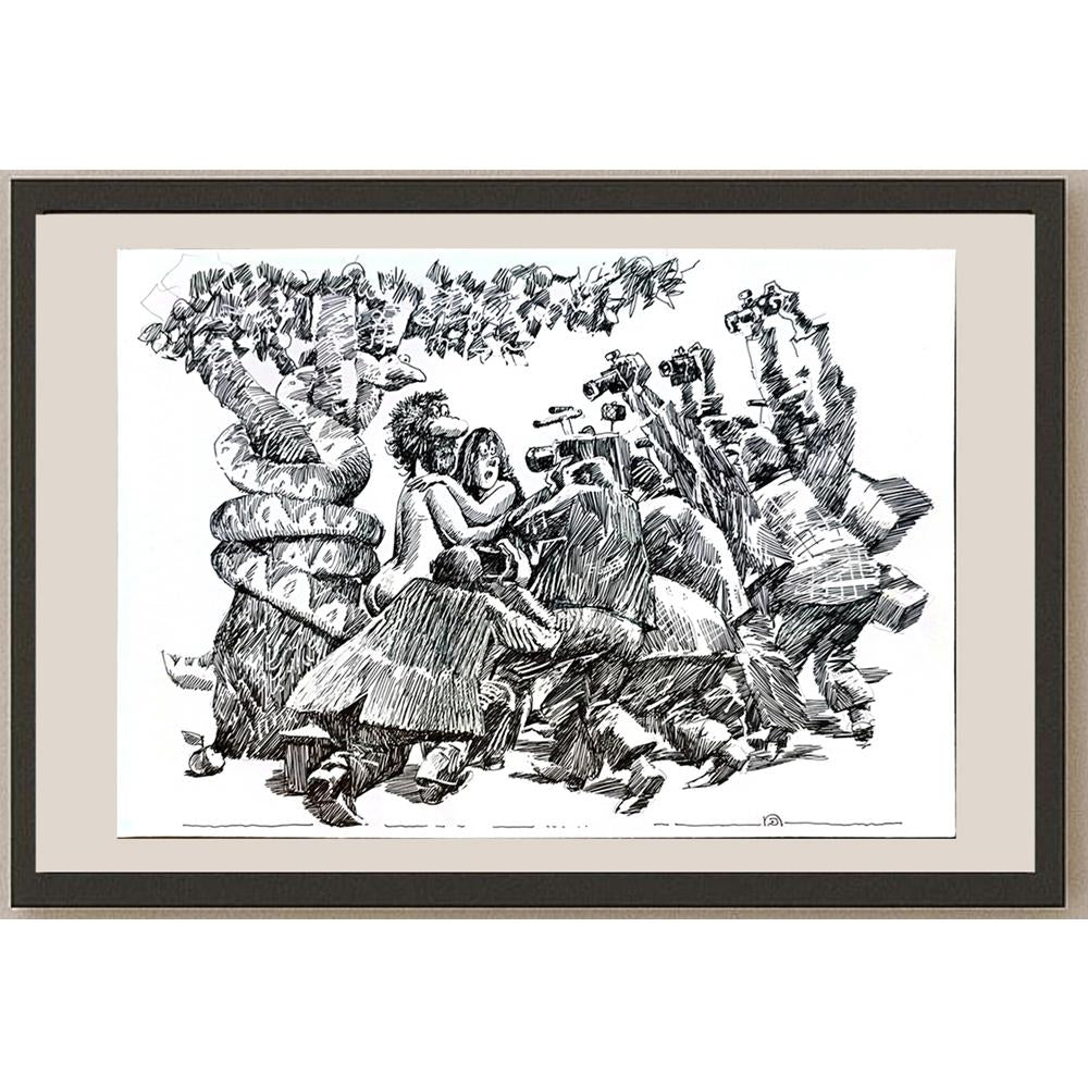 Boris Khenkin 29x21cm Orijinal Karikatür BOD05460
