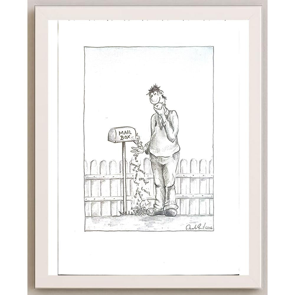 Moritz Emil 29x21cm Orijinal Karikatür BOD05463
