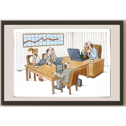 Roman Kubec 29x21cm Orijinal Karikatür BOD05468