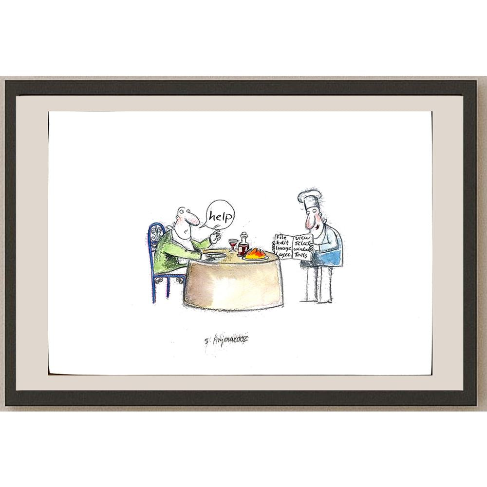 Sepideh Anjomrooz 29x21cm Orijinal Karikatür BOD05475