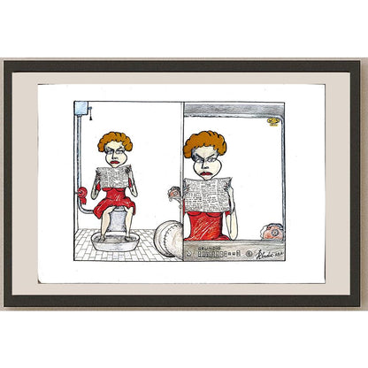 Predrag Abadic 29x19cm Orijinal Karikatür BOD05481