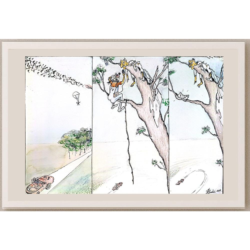 Predrag Abadic 29x19cm Orijinal Karikatür BOD05482