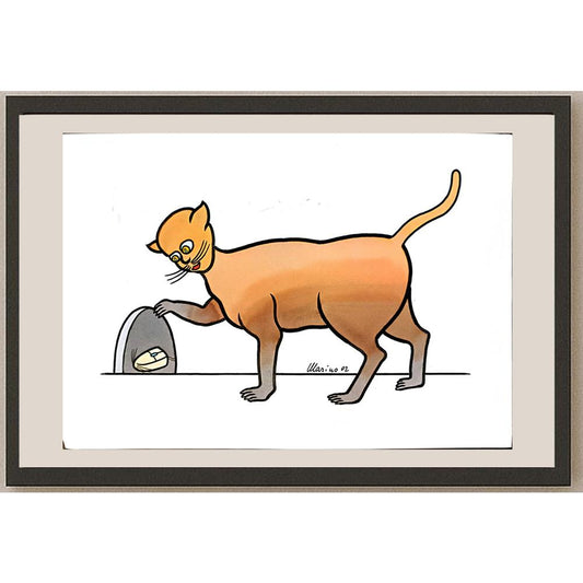 Marino Tarizzo 29x21cm Orijinal Karikatür BOD05483