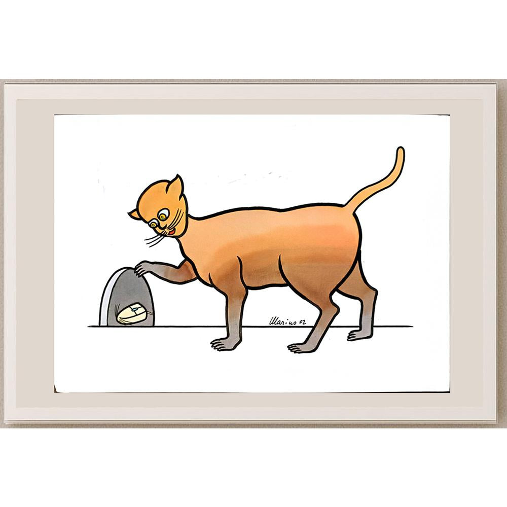 Marino Tarizzo 29x21cm Orijinal Karikatür BOD05483