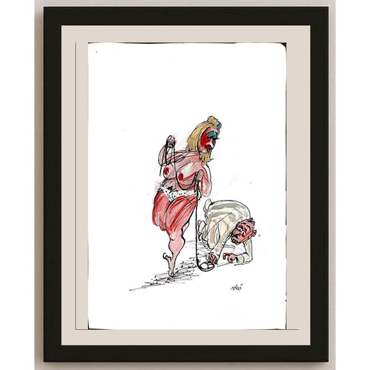 Georgijevski Miroslav 35x25cm Orijinal Karikatür BOD05489