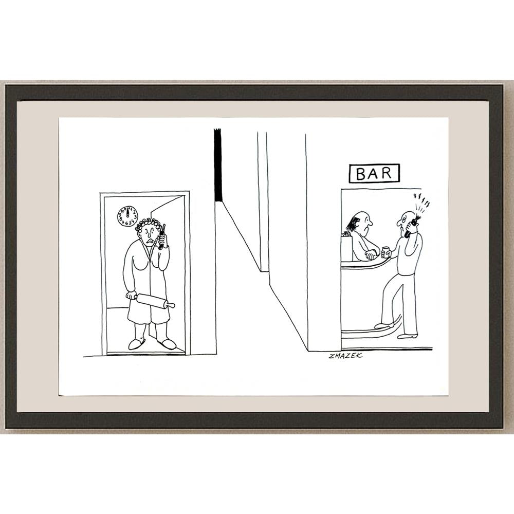 Stanko Zmazek 29x21cm Orijinal Karikatür BOD05493