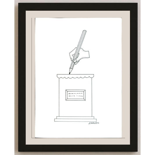 Stanko Zmazek 29x21cm Orijinal Karikatür BOD05495