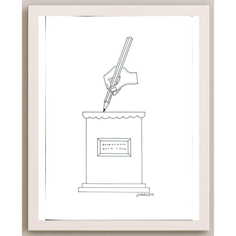 Stanko Zmazek 29x21cm Orijinal Karikatür BOD05495