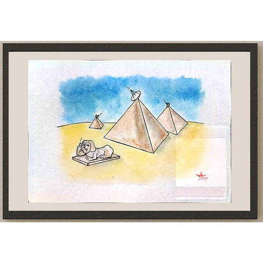 Wang Da Peng 29x21cm Orijinal Karikatür BOD05497