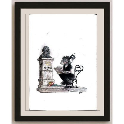 Georgijevski Miroslav 35x25cm Orijinal Karikatür BOD05499