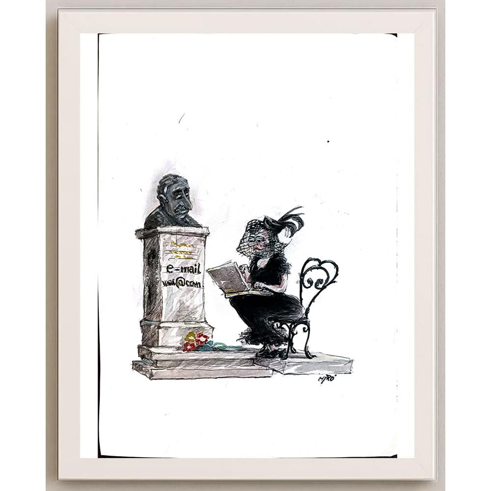 Georgijevski Miroslav 35x25cm Orijinal Karikatür BOD05499